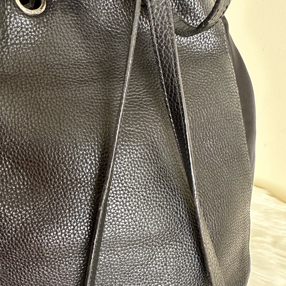 Prada Black Leather Backpack - Picture 16 of 16